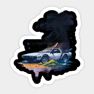 Summer Art DMC DeLorean Sticker